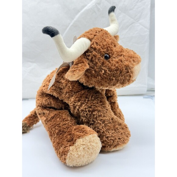 Mary Meyer Flip Flops Bubba Longhorn Brown Bull Cow Plush Stuffed Animal 13" HTF - Picture 4 of 12